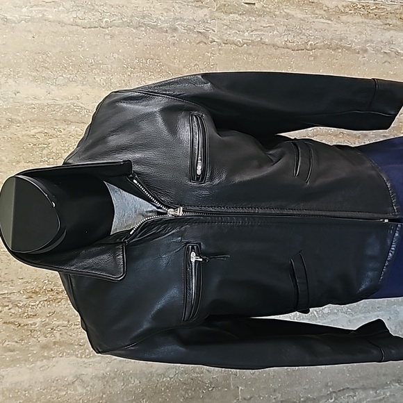 Scott NYC Leather Jacket Mens 40 - Picture 1 of 16